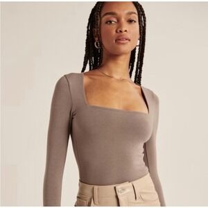 Abercrombie & Fitch Soft AF Collection Beige Bodysuit Size Small